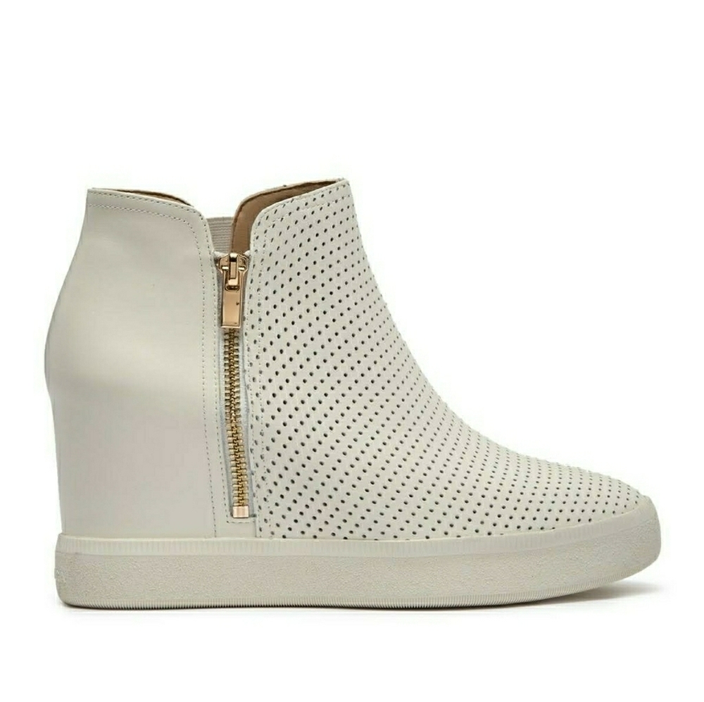 BLACK FRIDAY DEAL Via Spiga Wedge Heeled Leather Sneaker